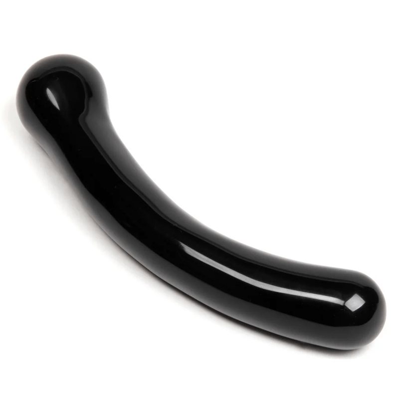 Xaga Curve obsidian wand, black crystal g-spot pleasure tool