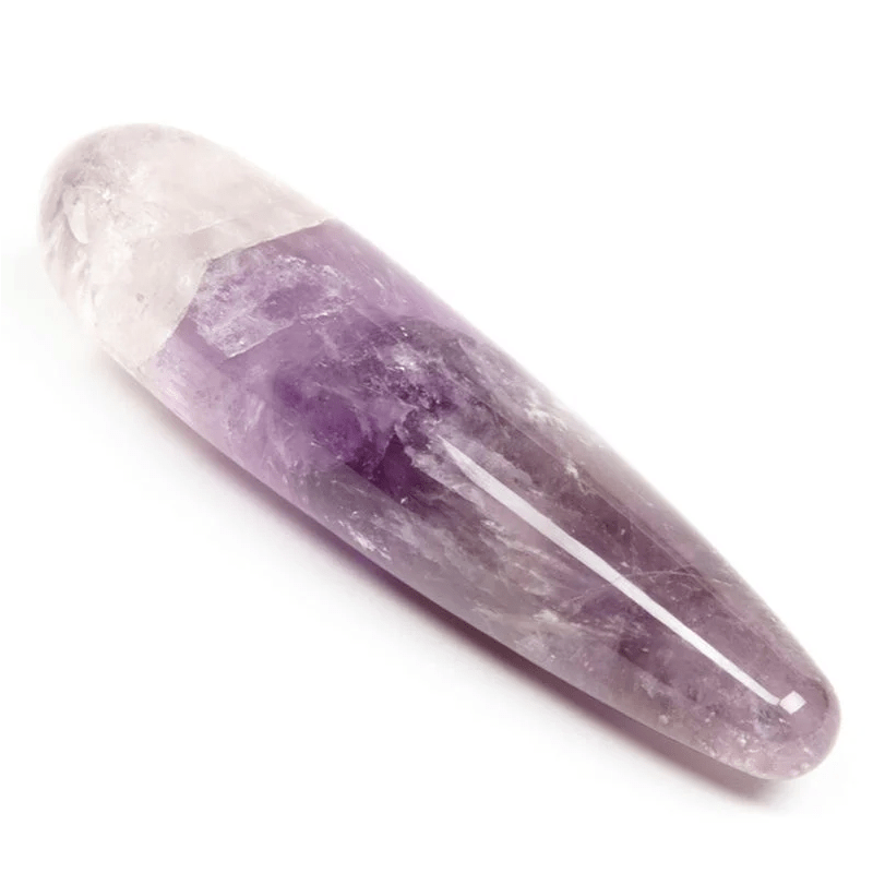 Amethyst Original glass wand carved from natural amethyst stone