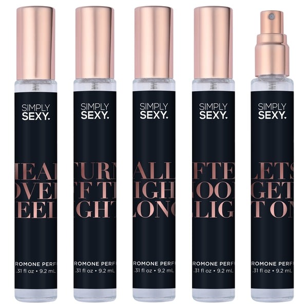 Simply Sexy spray bundle with testers and acrylic display stand