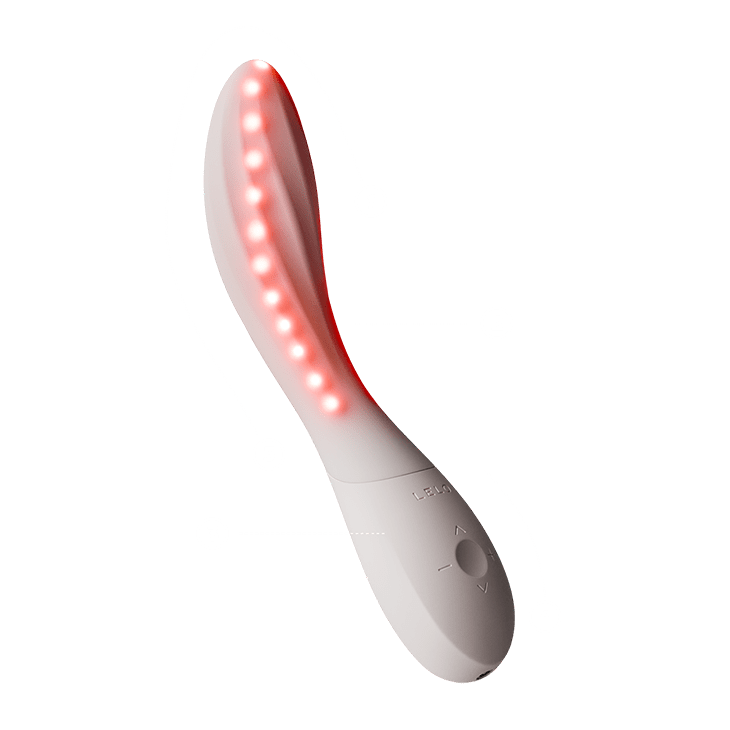LELO Mona Spectra vibrator with red LED light therapy