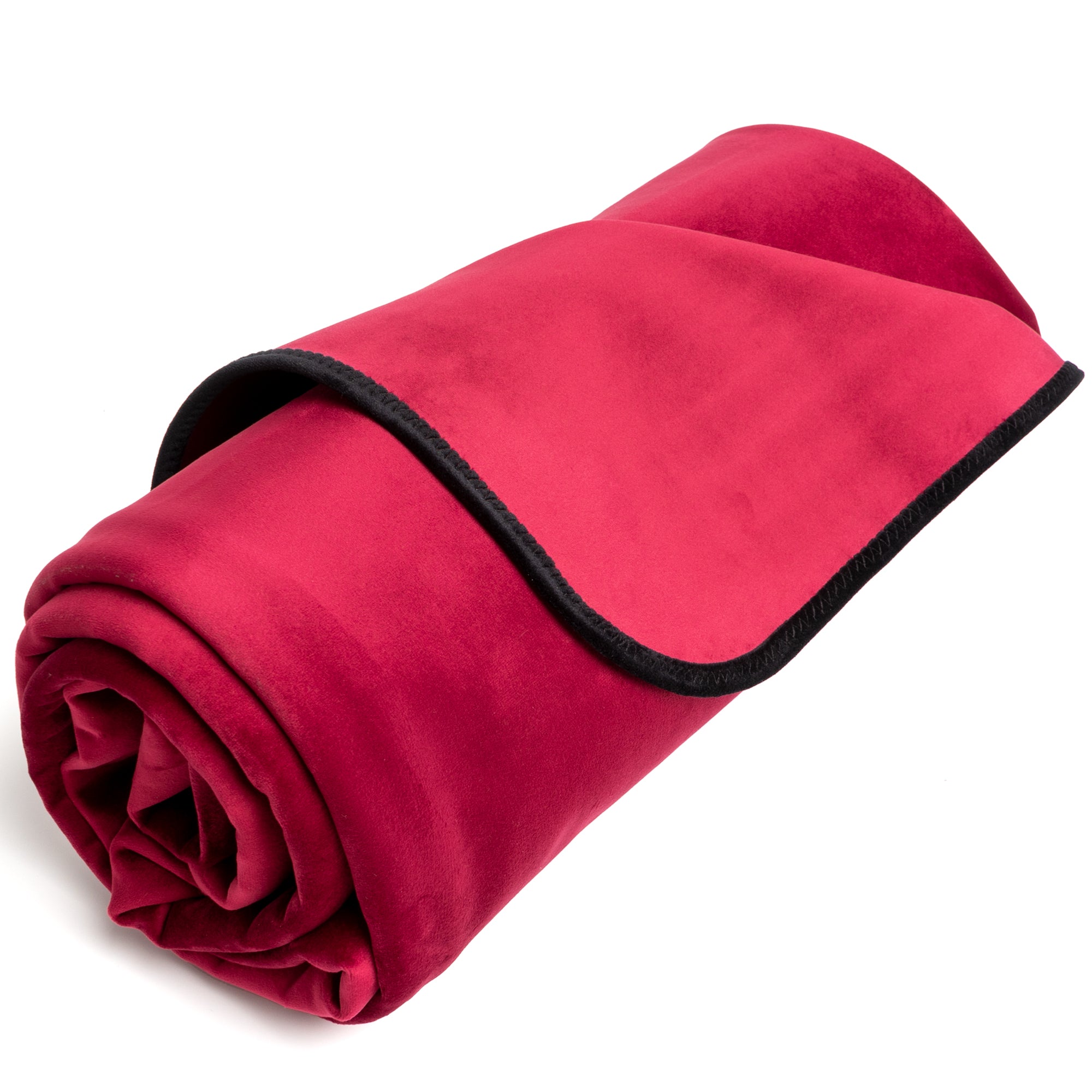 Fascinator throw merlot regular size waterproof microvelvet blanket