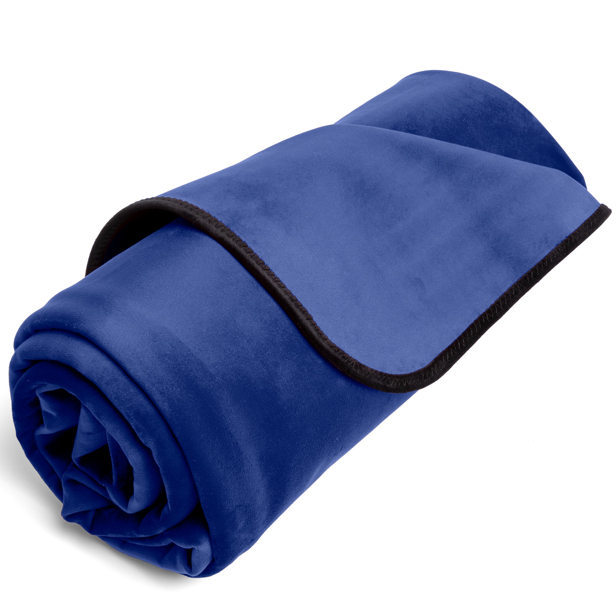 Fascinator throw royal blue regular waterproof microvelvet blanket