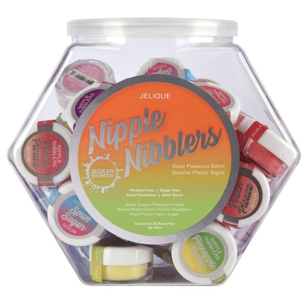 Nipple Nibblers assorted display balm bowl of 36 sour balms