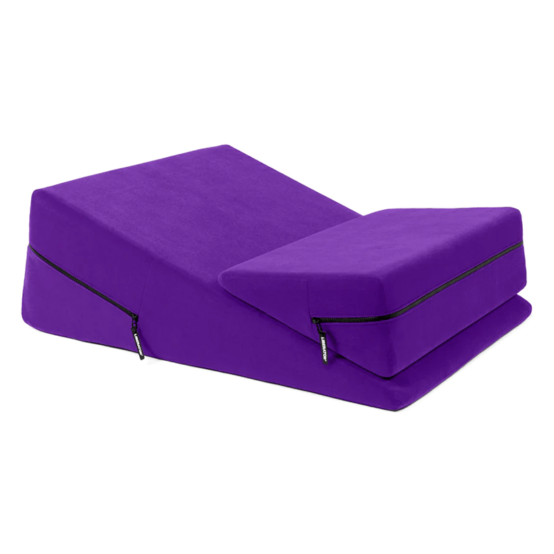 Wedge Ramp Combo purple microfiber Liberator cushion set