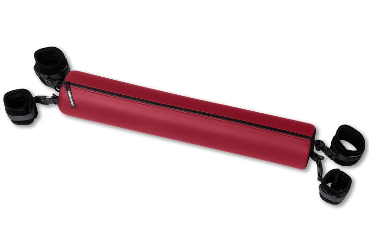 Talea spreader bar claret faux leather bondage restraint