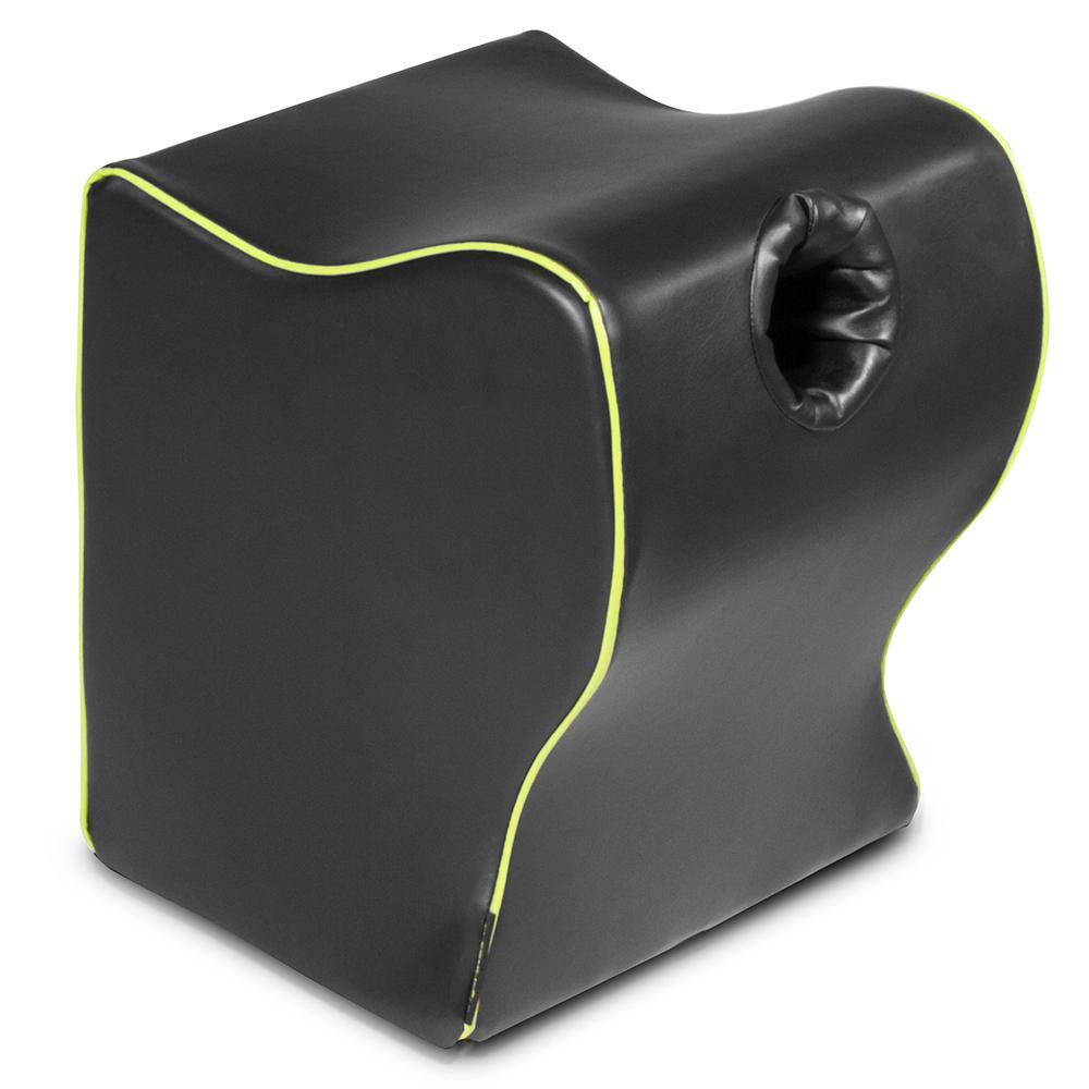 Fleshlight Top Dog mount in black faux leather for doggy-style play